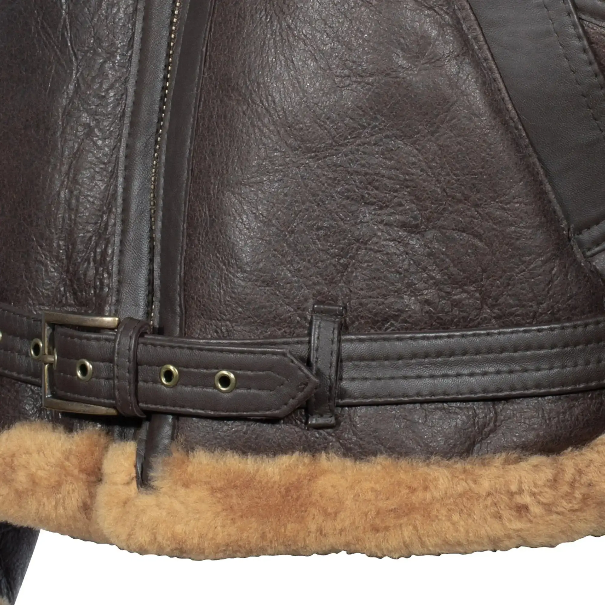 British bomber jacket RAF lambskin - Image 4