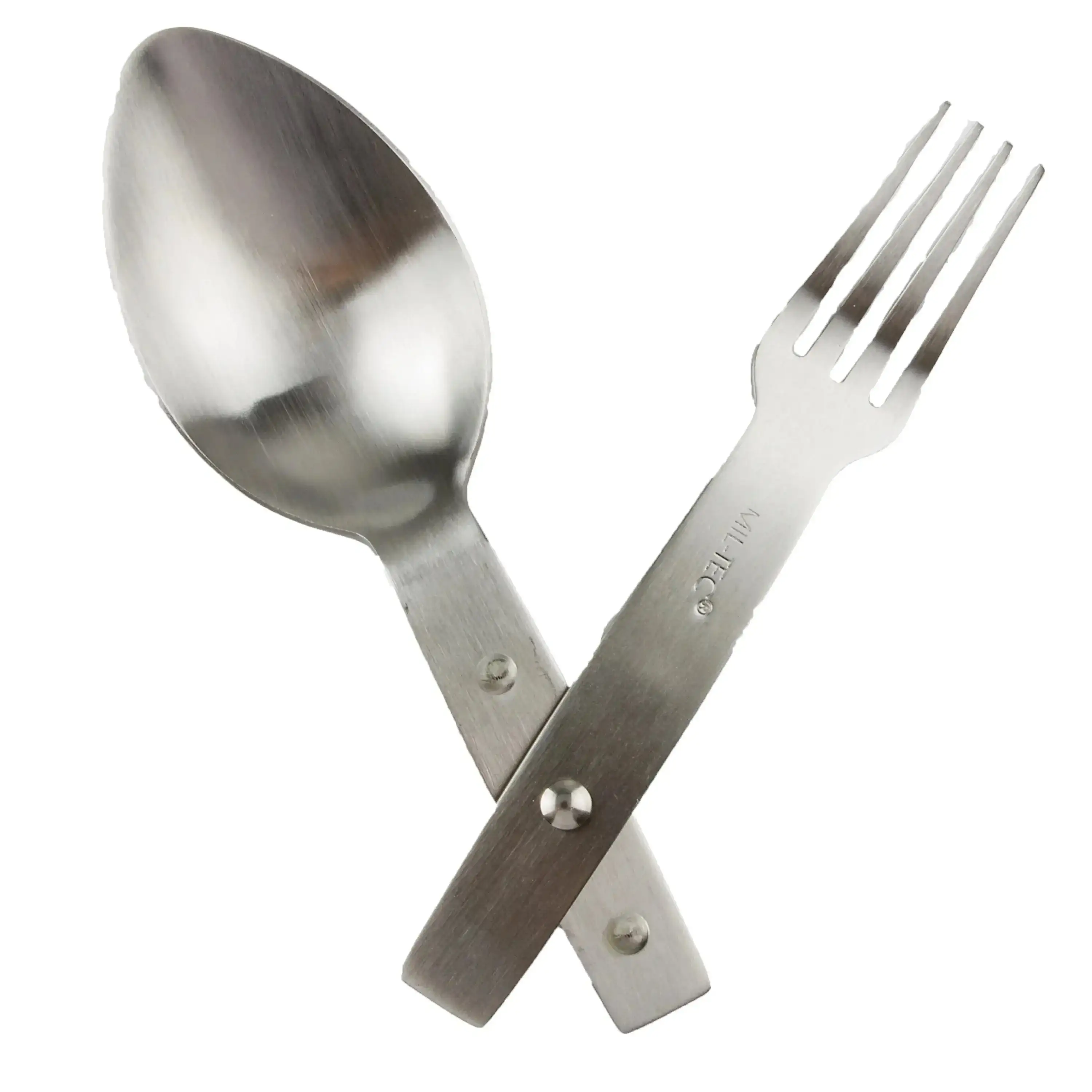 Folding cutlery spork stainless steel