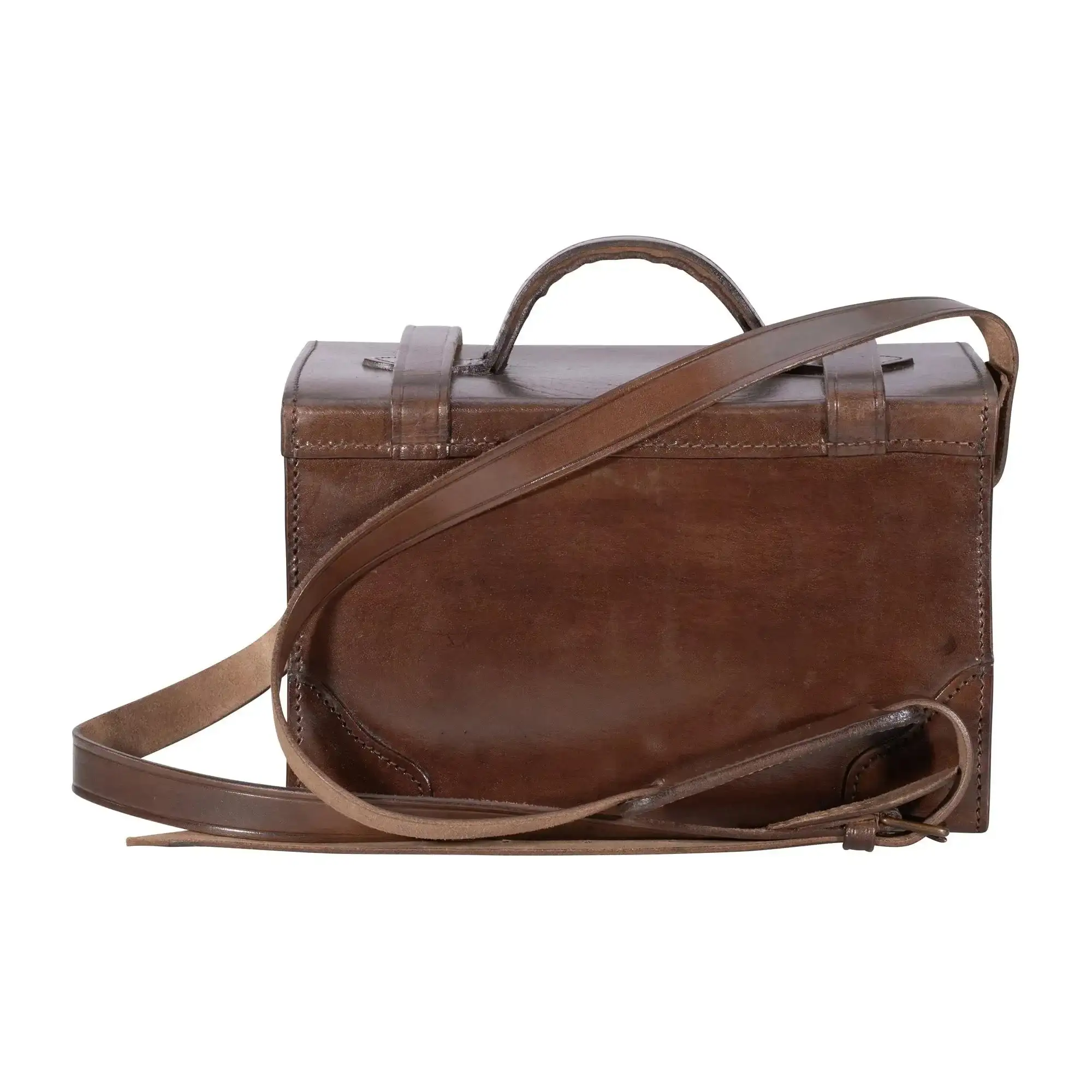 Leather pouch with shoulder strap - Image 3