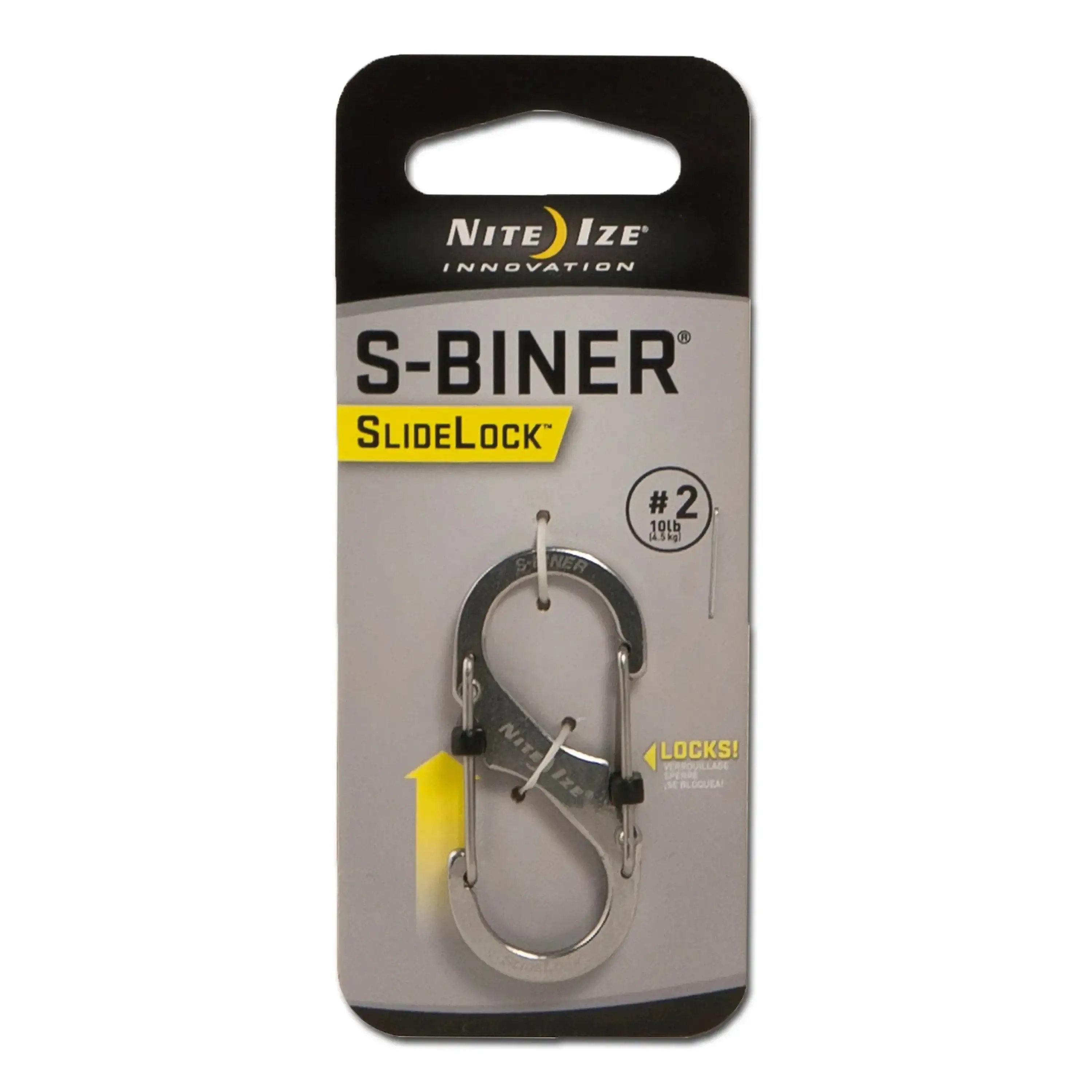Carabiner S-Biner SlideLock stainless steel
