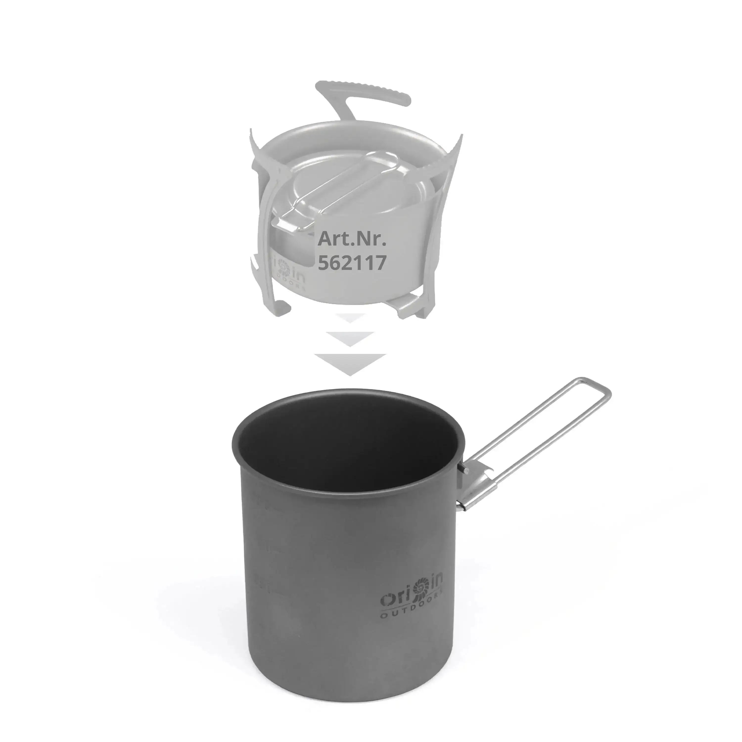 Pot camping titanium 750 ml - Image 7