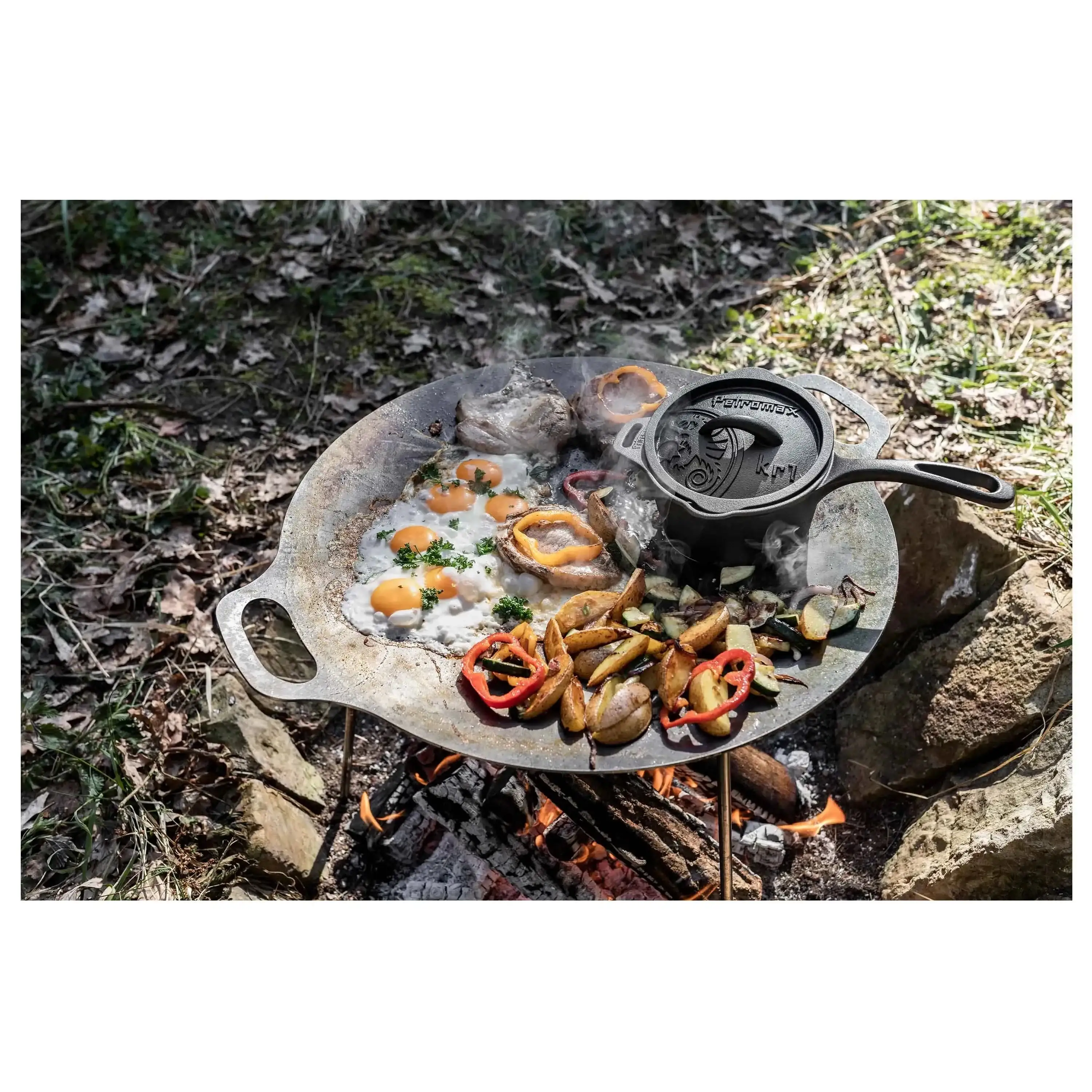 Saucepan kr1 cast iron with lid black - Image 7