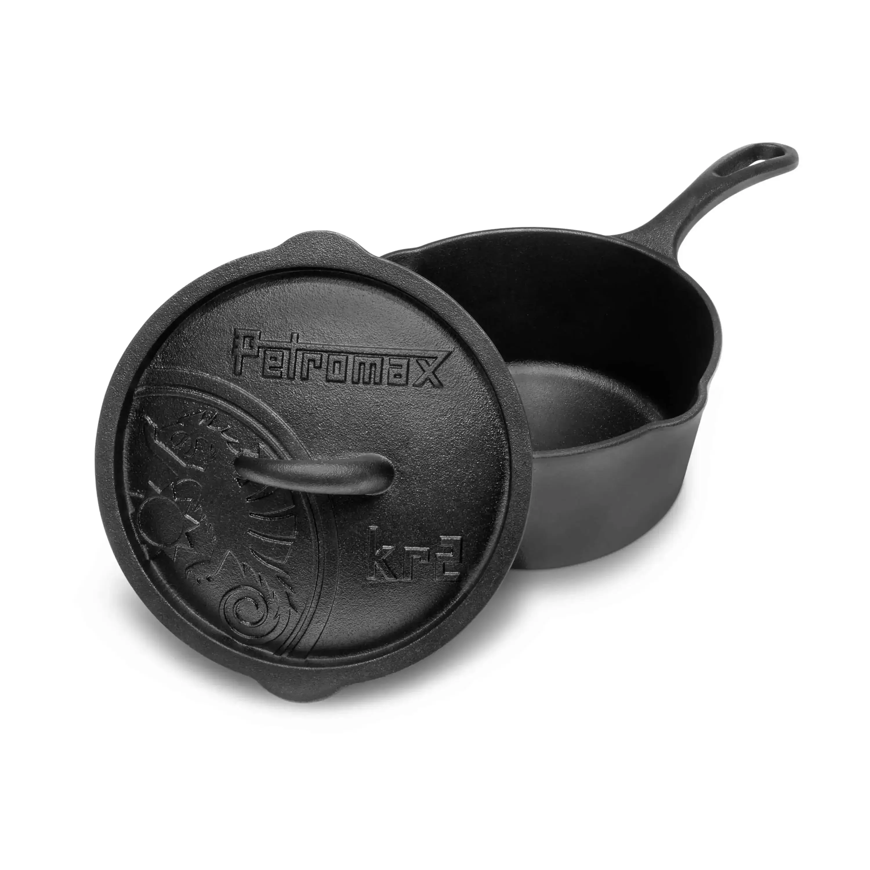 Casserole kr2 cast iron with lid black - Image 3