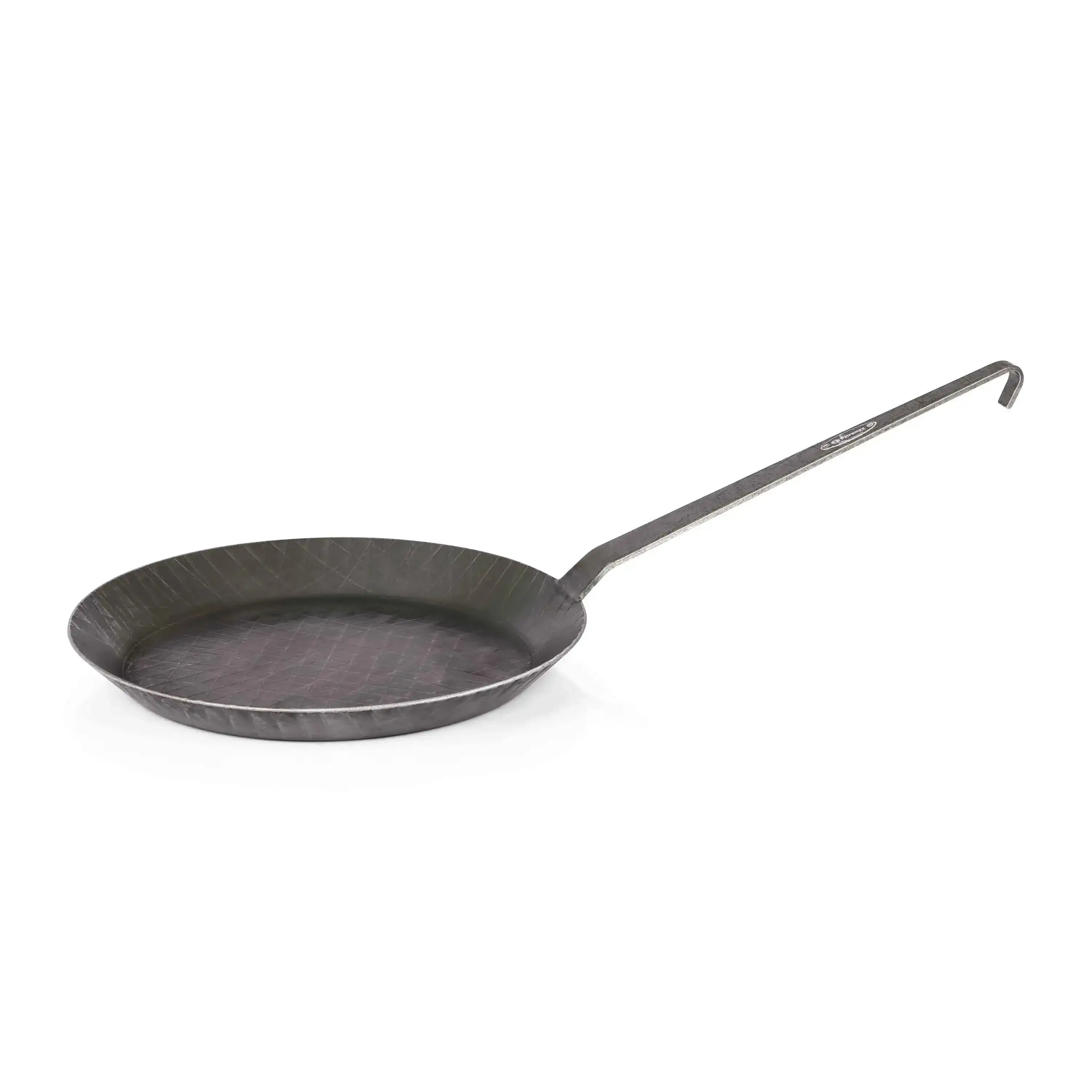Forged iron pan 32 cm black