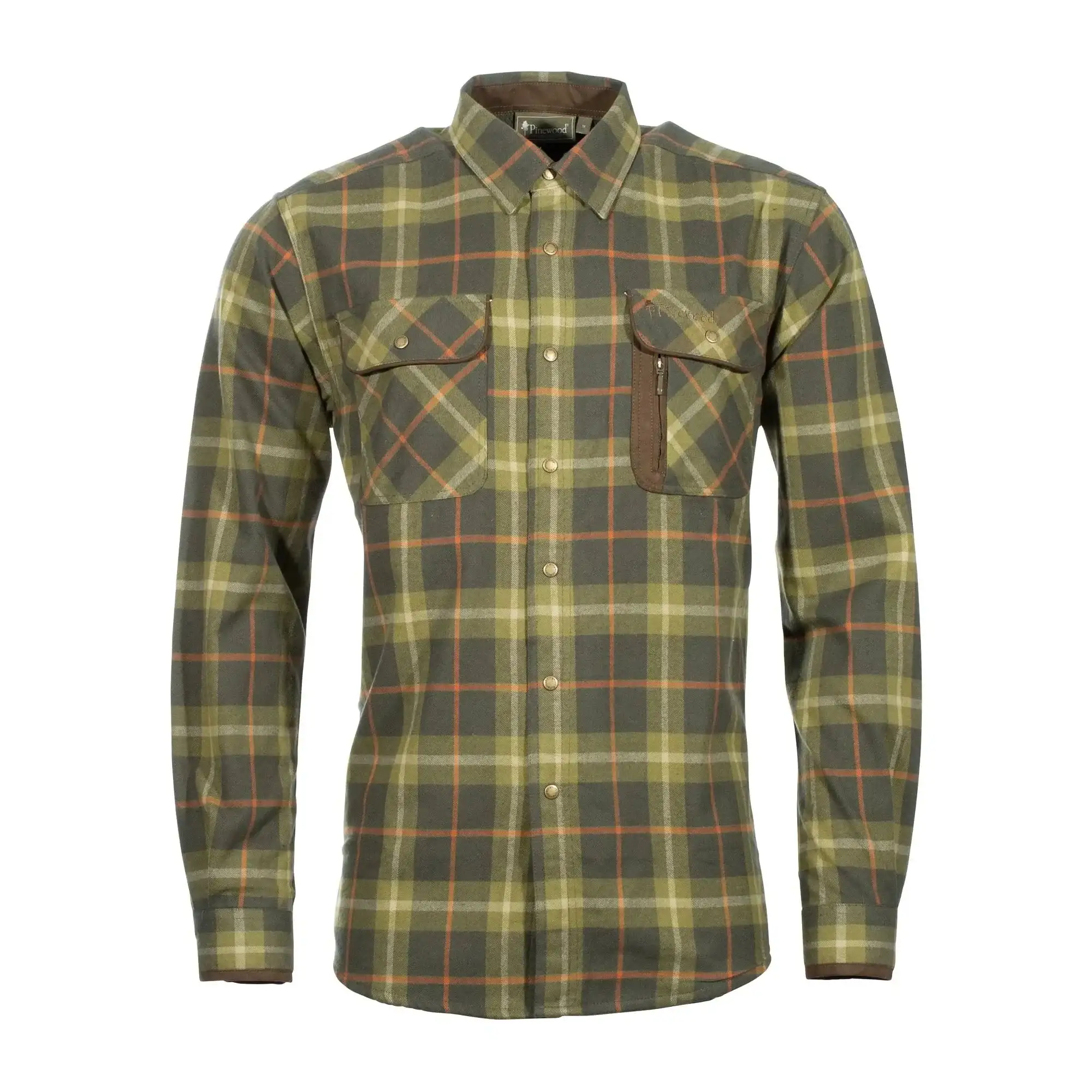 Shirt Cornwall olive terracotta