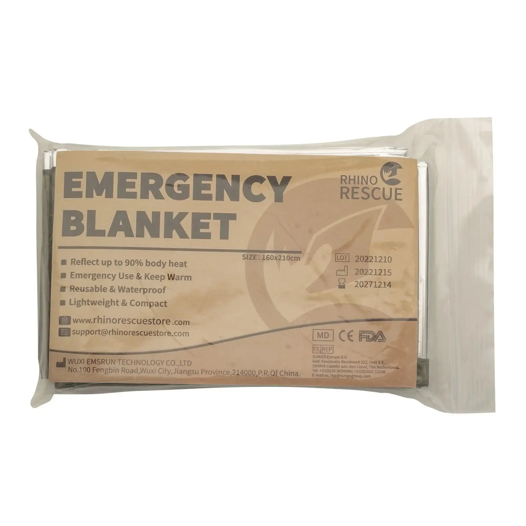 Rescue blanket olive/silver
