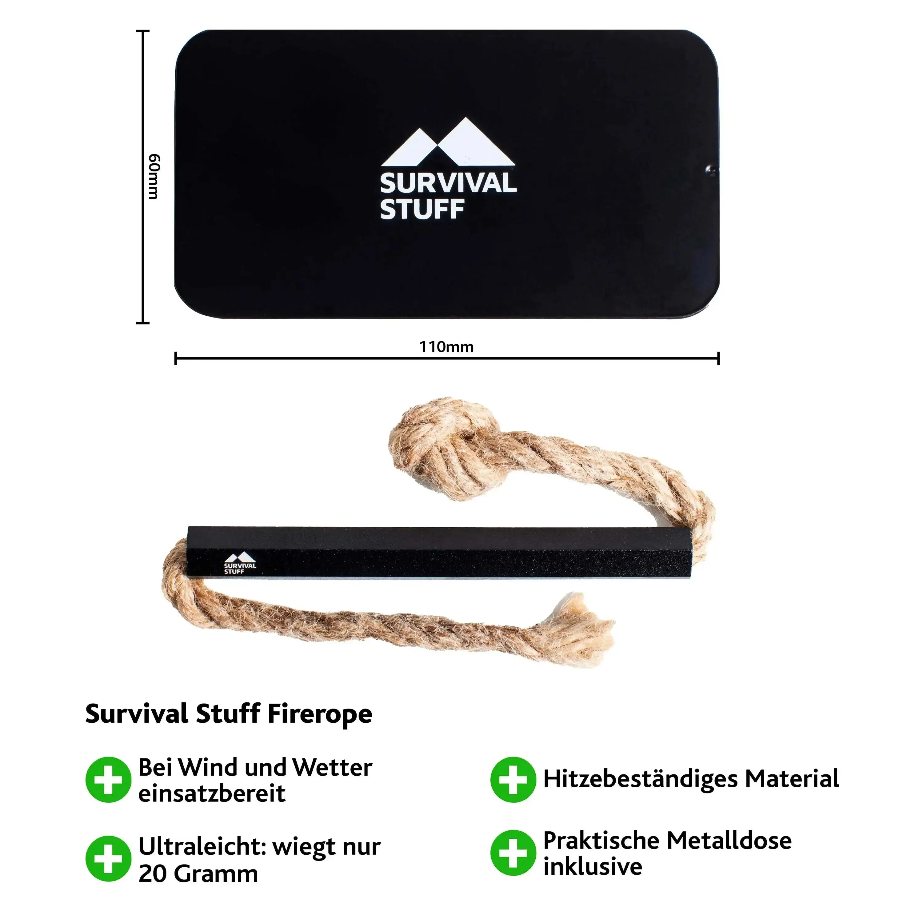 Fire steel Firerope black - Image 2