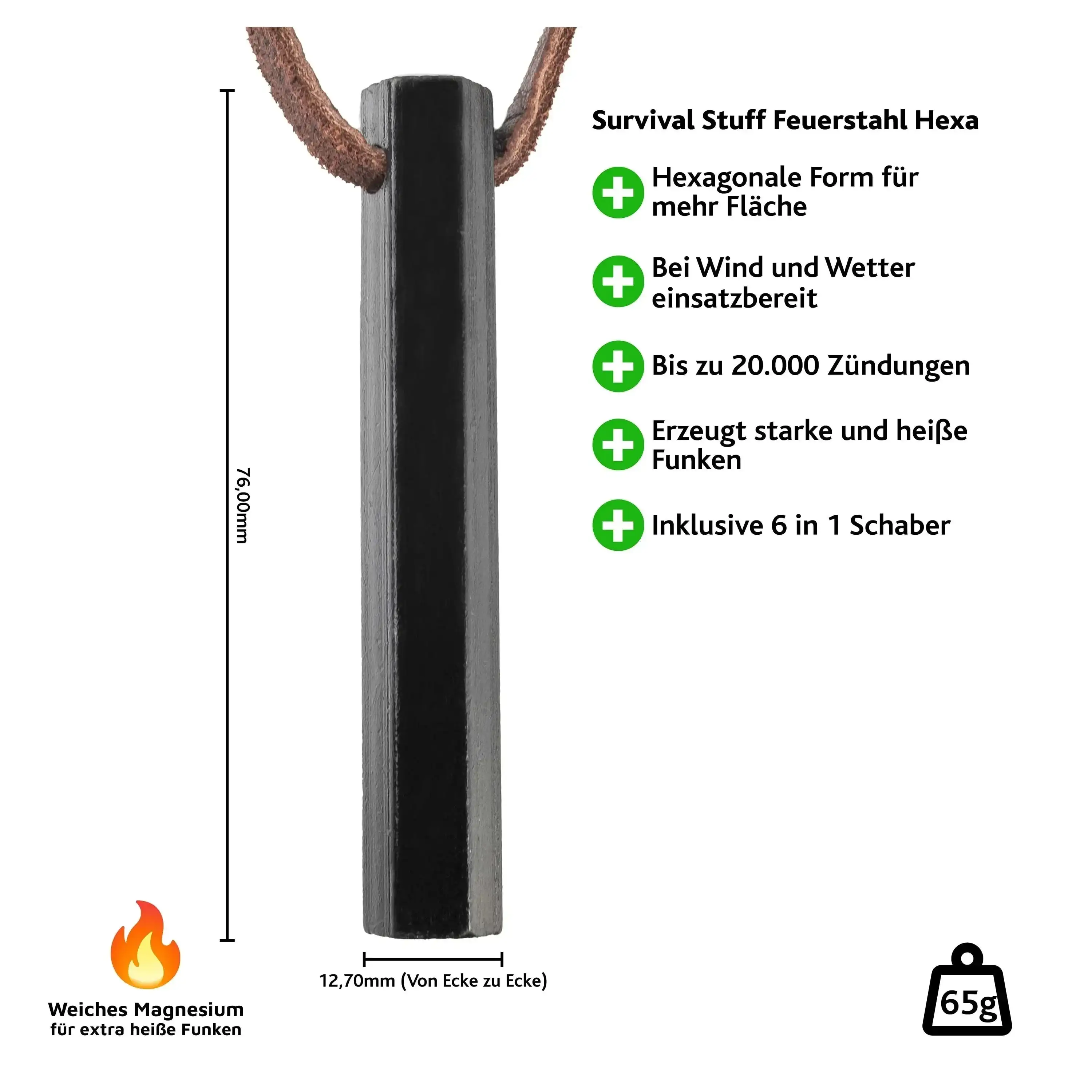 Firesteel HEXA small black - Image 2