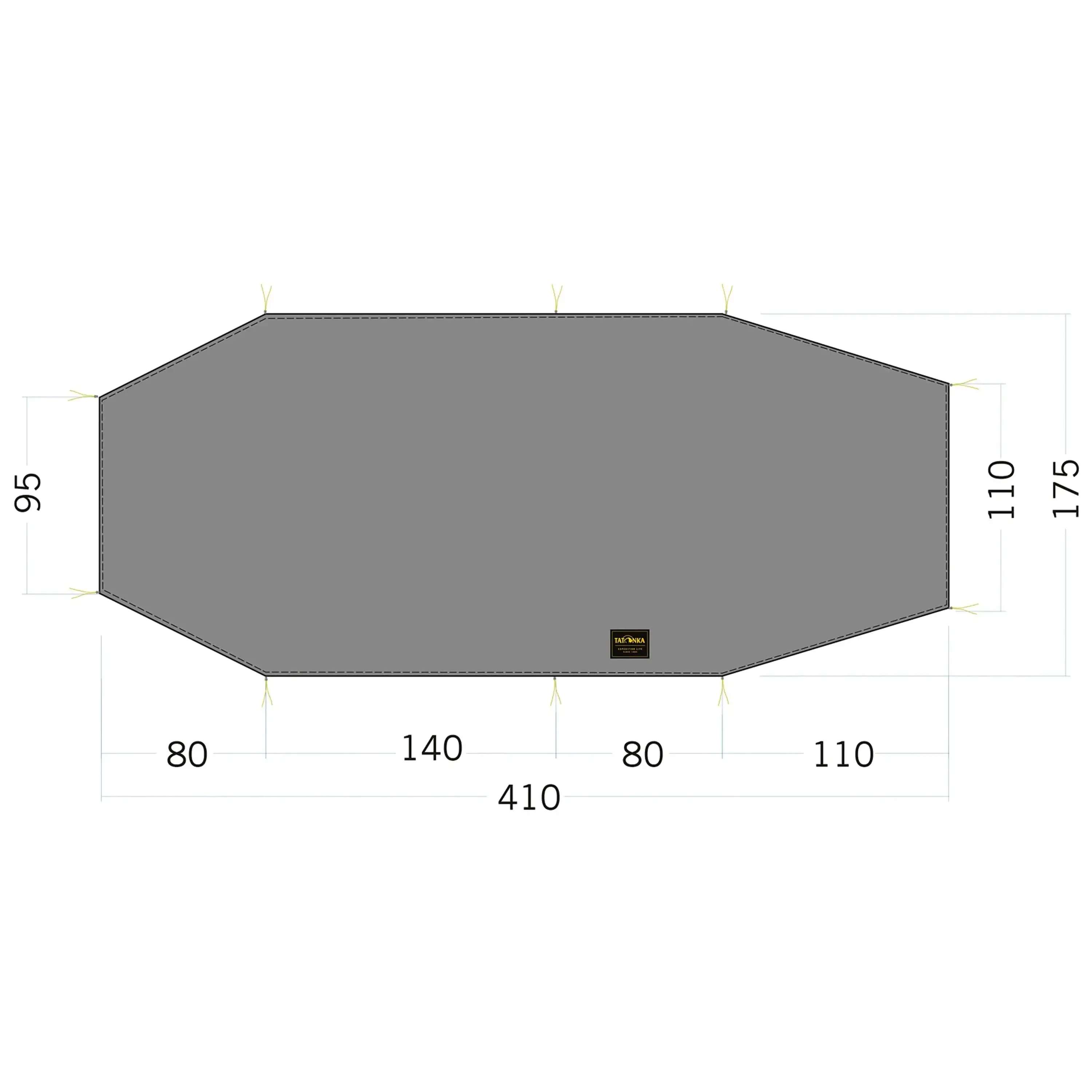 Tent footprint Floor Sheet LT Polar 3 stone gray olive