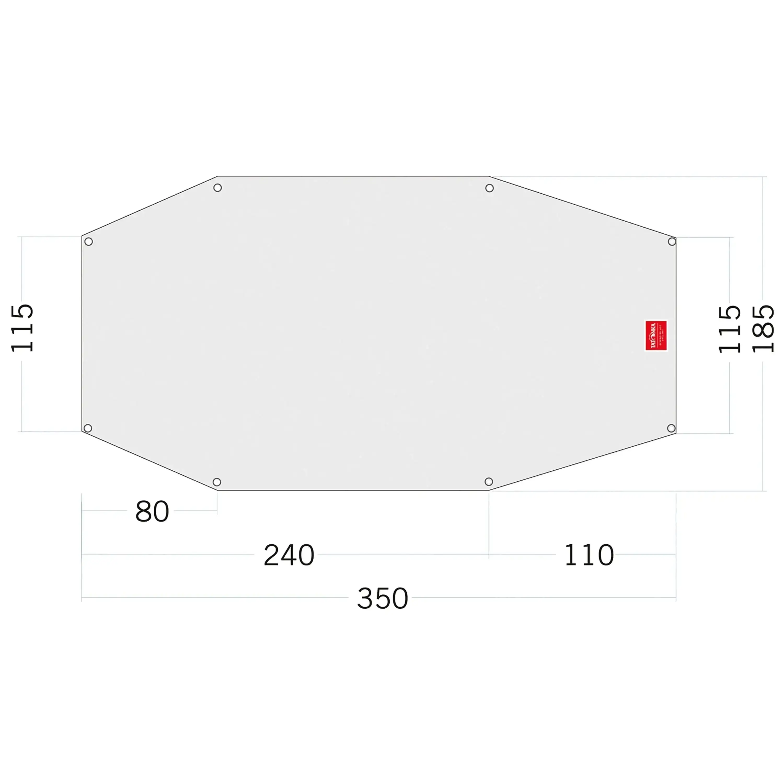 Tent base Floor Sheet PE Arctis 3 white