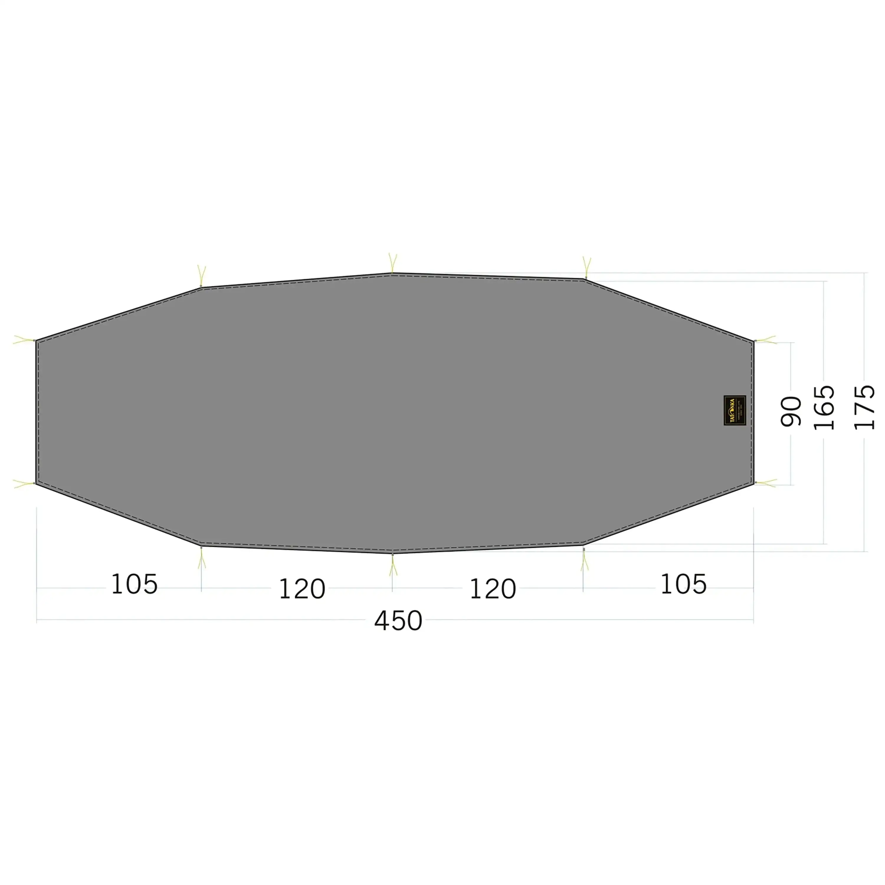 Tent footprint Floor Sheet LT Rokua 3 stone grey olive