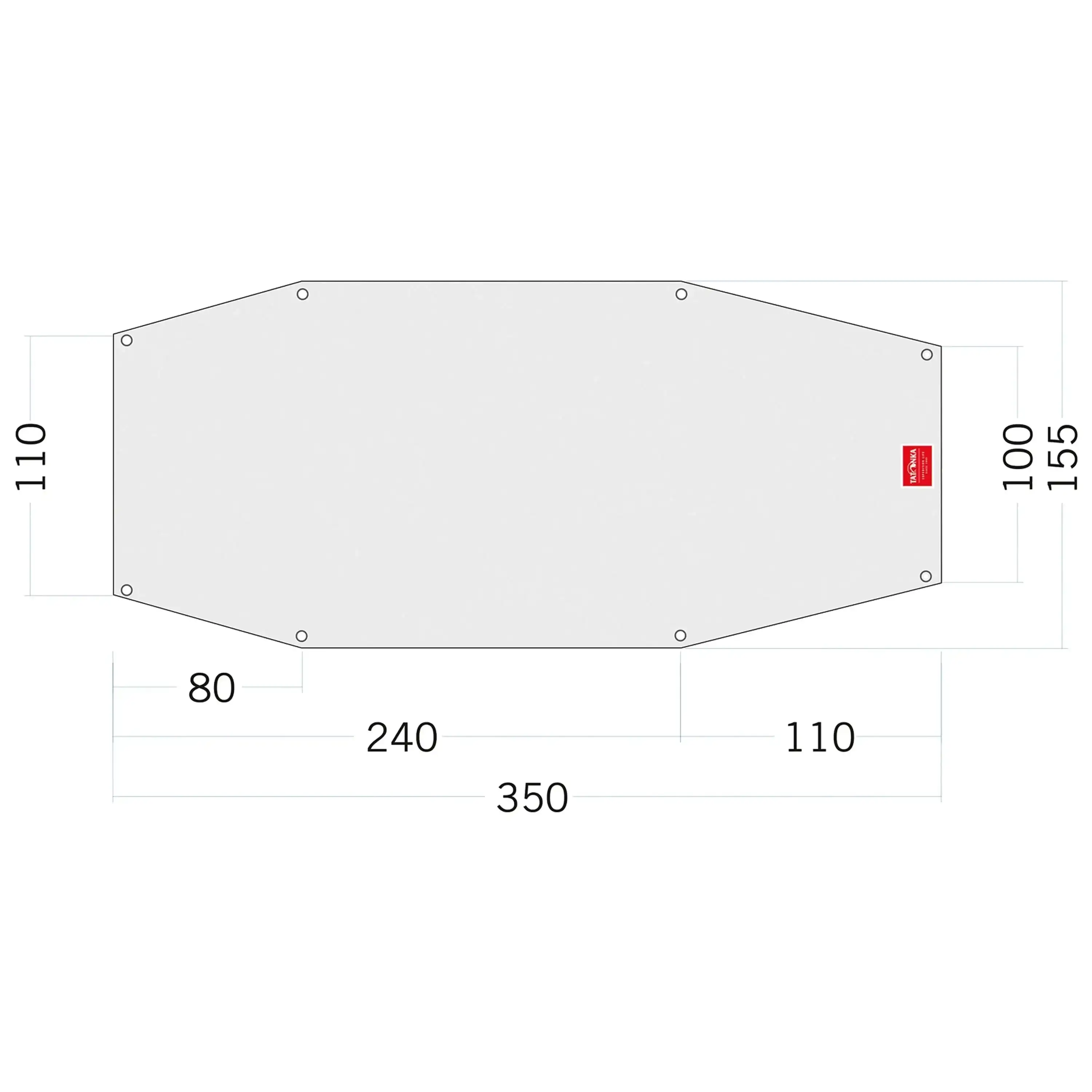 Tent base Floor Sheet PE Arctis 2 white