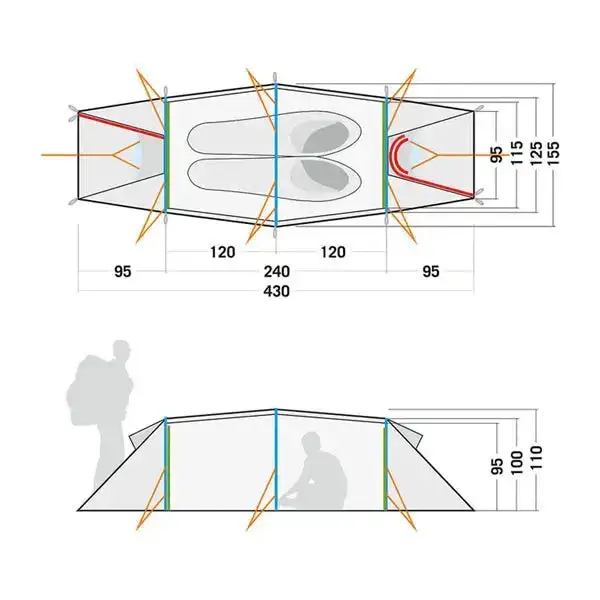 Tunnel tent Rokua 2 - Image 7