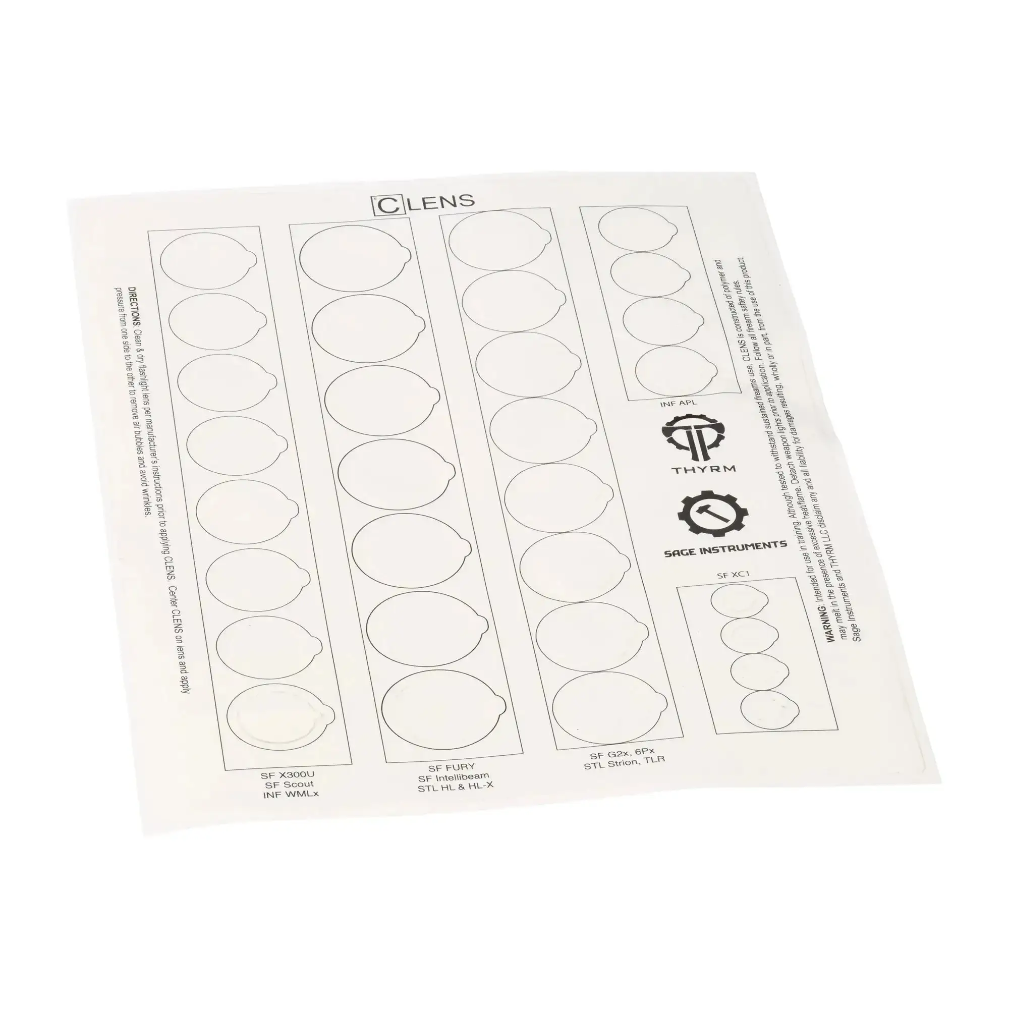 Protective film set Clens Lens Protectors