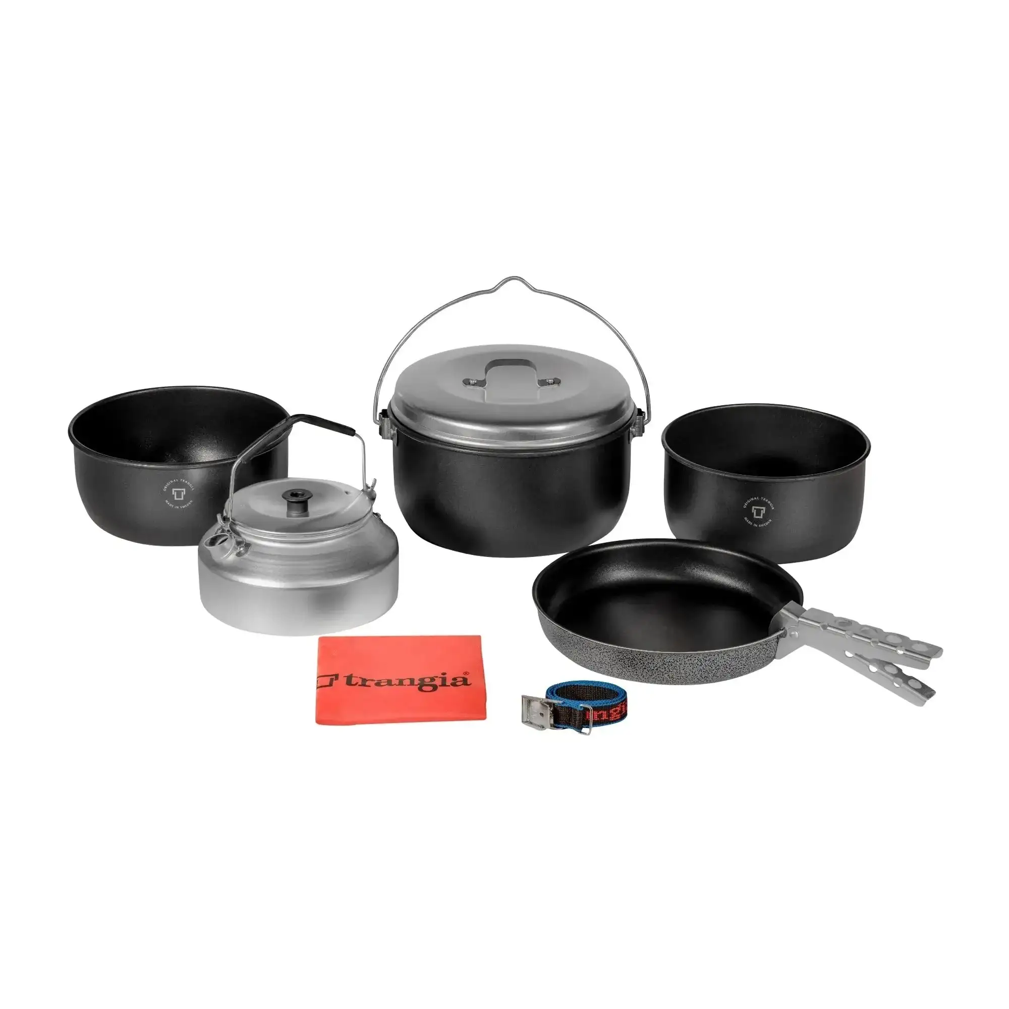 Camping set 24-piece silver-colored