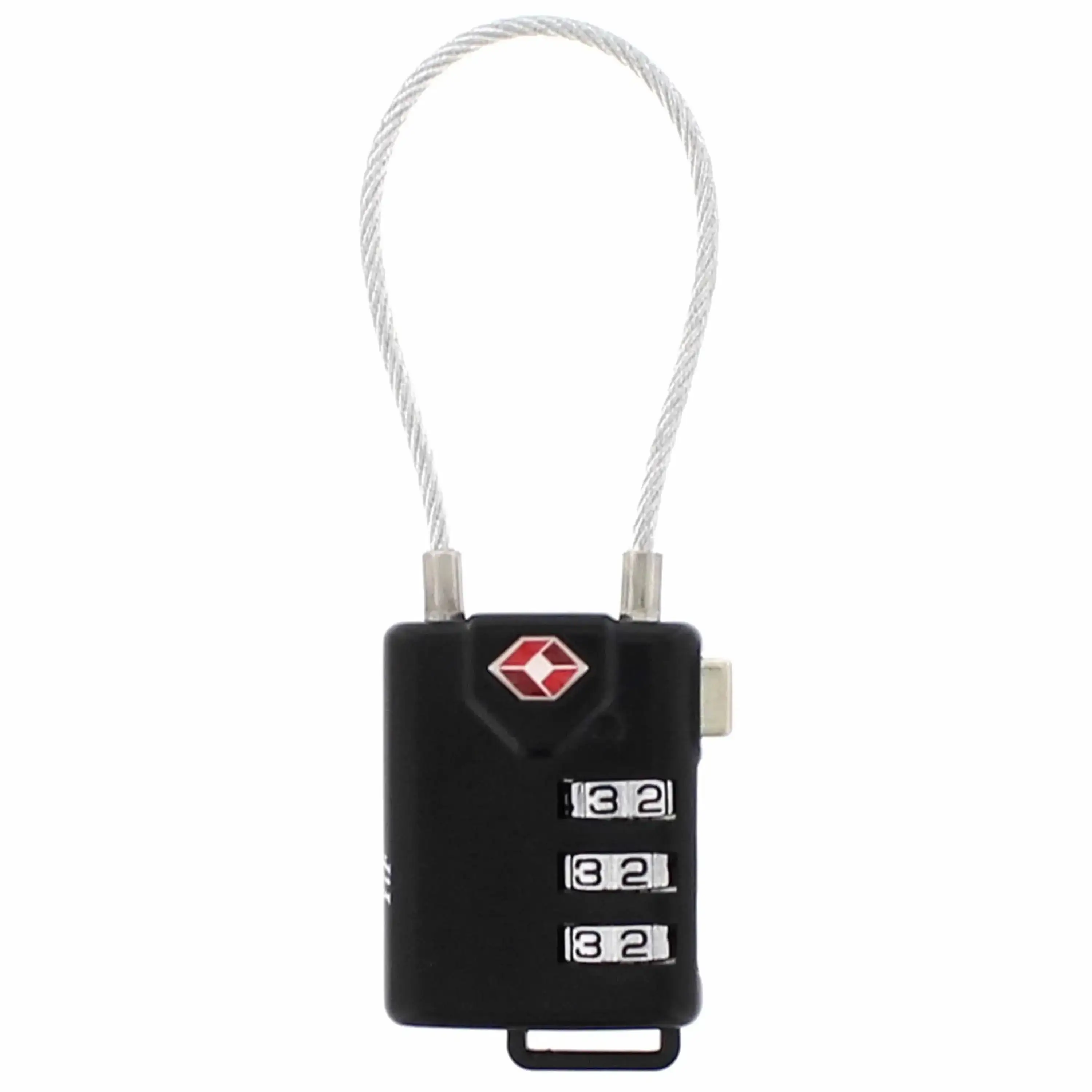 Luggage lock with steel cable and number code - Image 3