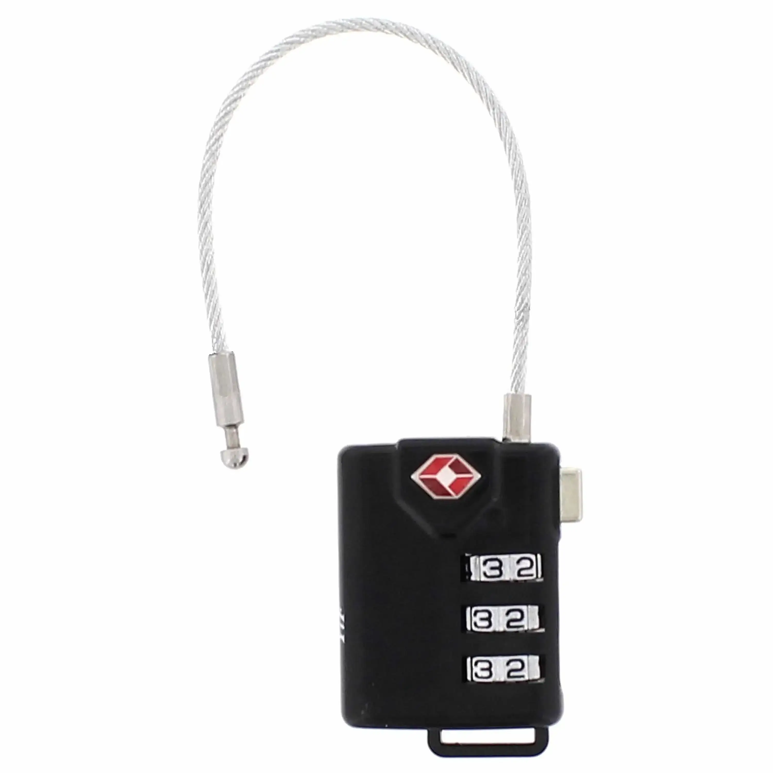 Luggage lock with steel cable and number code - Image 4