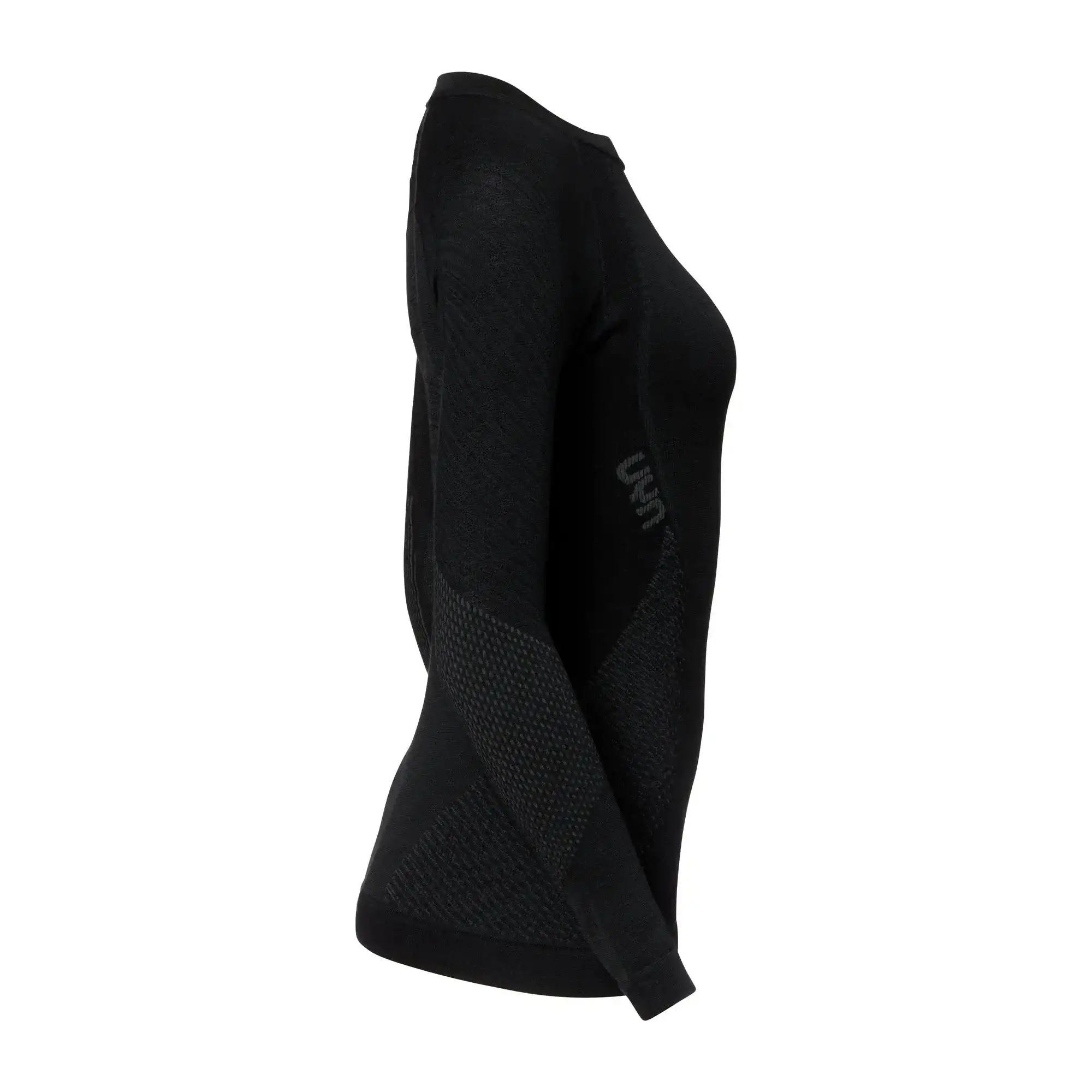 Longsleeve Fusyon Merino black anthracite women - Image 2