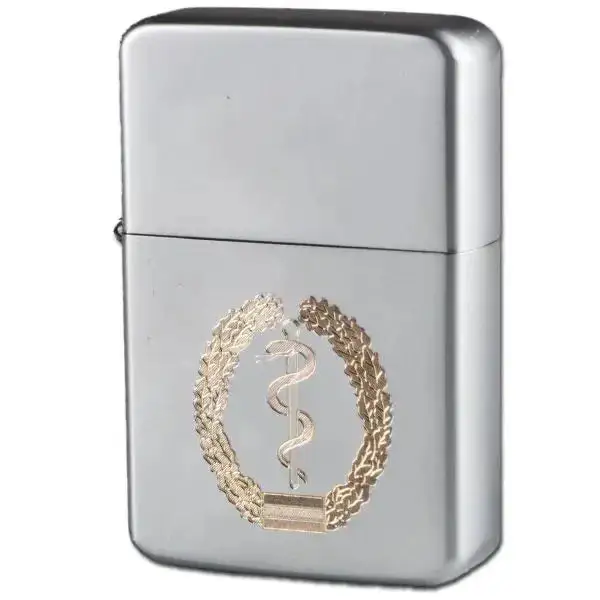 Gas lighter with paramedic engraving