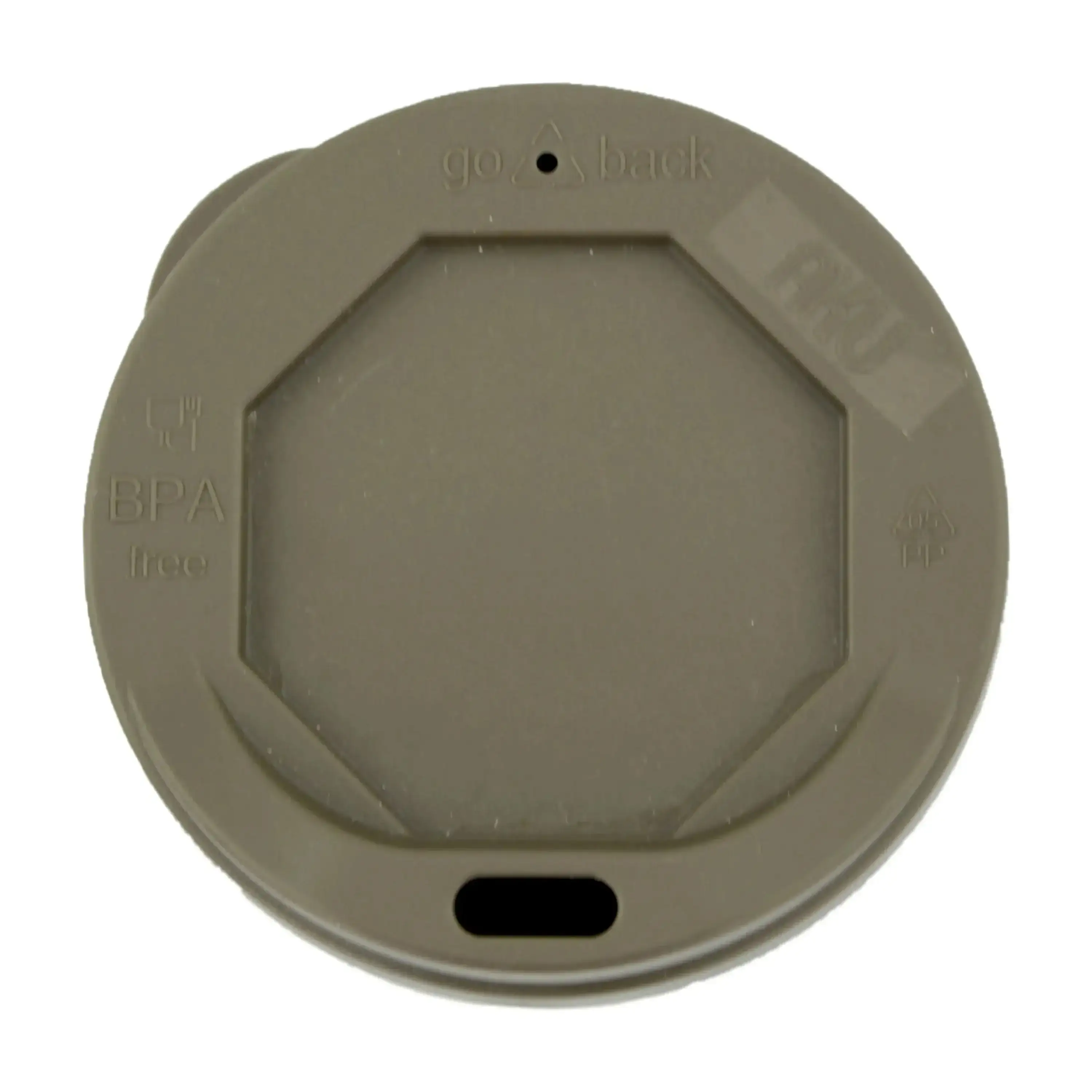 Reusable coffee mug 300 ml grey brown - Image 3